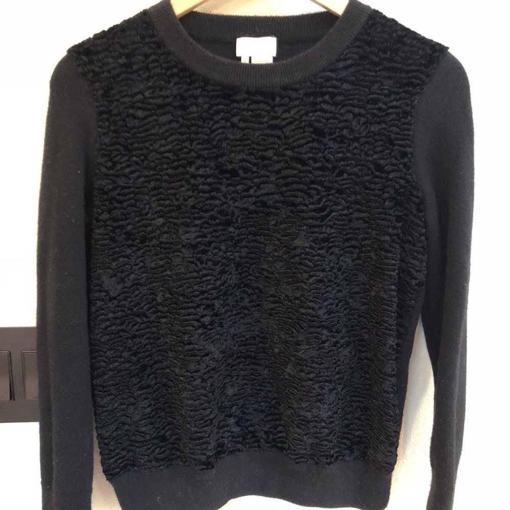 Kate Spade astrakhan wool sweater